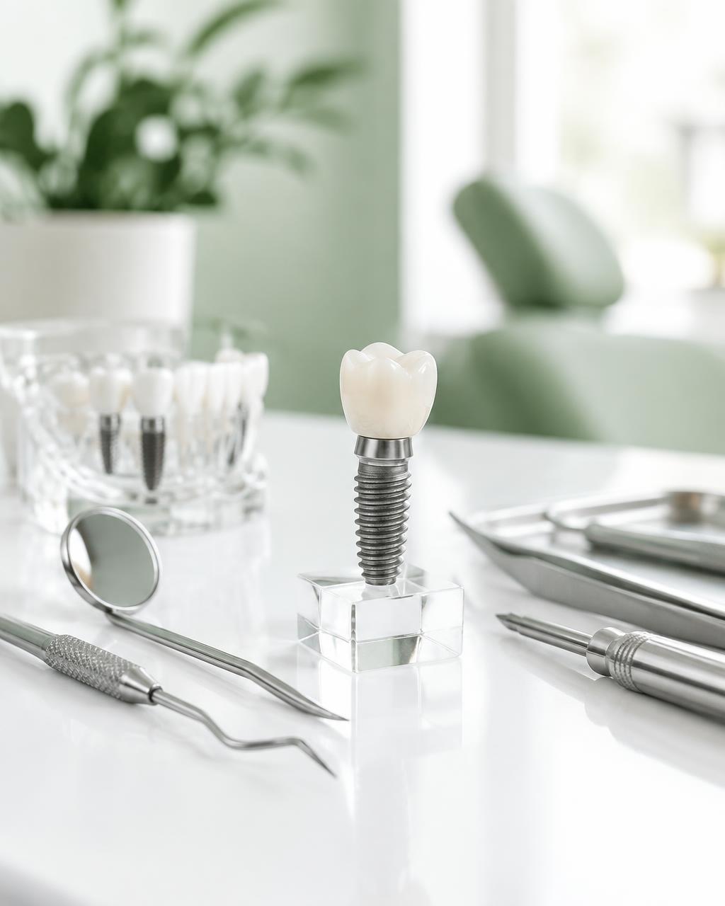 Modèle d'implant dentaire en titane